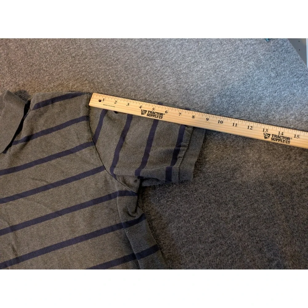 Polo Ralph Lauren Men's Polo Shirt Gray & Purple Stripe Size XL - Picture 5 of 7